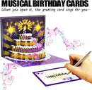 Pop Up Birthday Cards for Women -LED Light & Music Birthday Card | Purple — 3