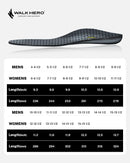 WalkHero Plantar Fasciitis Relief Insoles, High Arch Support Shoe Inserts - Gray — 7