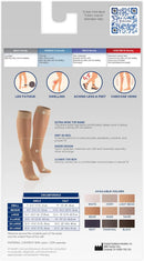 Truform Sheer Compression Stockings, 15-20 mmHg, Women's Knee High Length, Open Toe, 20 Denier, Charcoal, 3X-Large | 3X-Large (1 Pair) — 8