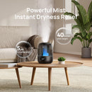 Brand DREO 3L Humidifiers for Bedroom, 30H Runtime, 26 dB Quiet, Black