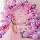 Pink and Purple Balloons, 60Pcs Girls Women Birthday Princess Party Balloon | Purple Pink — 7