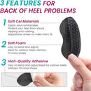 Gel Heel Grips for Womens Men Shoes - Welnove 6 Pairs Heel Pads for Shoes, High Heels, Flats, Loafers, Leather Shoes - Soft Heel Cushion Inserts for Pain Relief, Blister, Non Slip (Black) — 2