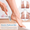 LINKEVAP Electric Callus Remover for Feet, Professional Pedicure Kit Foot Scrubber for Dry, Dead, Cracked, Hard Skin, at Home Feet Spa Care Kit for Men & Women (Cold White) — 2