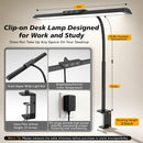 MOICO LED Desk Lamp with Clamp for Office Home- — 3