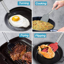 2 Pack Spatulas, Solid & Slotted Silicone Spatula Set, Stainless Steel Handle Coated with Silicone, Non Stick… — 8