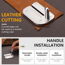 TLKKUE Leather Stitching Punch Aid Plate, Stainless Leather Punch Plate | 1 Size with scissor thimble — 5