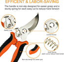 Pruning Shears, 5 Pack Garden Shears with Gardening gloves, Clippers Handheld, Stainless Steel Garden Snips, Lengnoyp Pruners for Gardening — 4