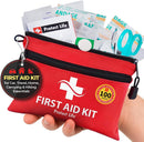 Protect Life Travel First Aid Kit for Car - Small Mini Emergency Kit, 100 Piece Waterproof First Aid Kit for Home, Camping, Boat & Hiking - Includes Emergency Blanket & First Aid Guide | 100 Pieces — 1