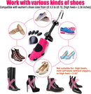 CHERAINTI Shoe Stretcher Professional Shoe Expander Widener Adjustable Stretch Length and Width for Wide Feet | rose — 6