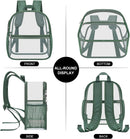 USPECLARE Clear Backpack for Stadium Approved 12×6×12 Transparent Bag | Forest Green | Small — 6