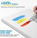 GOTIDEAL Canvas for Painting, 14 Pcs Muti Pack Stretched Painting Canvas | White | Multi Pack-14 Pcs — 5