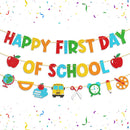 Shzbtdo Pre-Strung First Day of School Banner, Back to School Decorations — 1