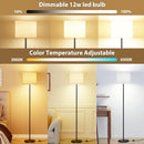 Keepsmile Dimmable Floor Lamps for LivingRoom with 12W LED Bulb,Foot Switch — 3