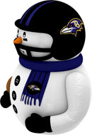 Sporticulture Baltimore Ravens Inflatable Snowman Player – 7 Ft Tall Yard Decoration w/LED Lights | NFL Holiday Football Snowman | Built-in Blower Motor, Weather-Resistant, Indoor/Outdoor Use — 2