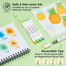 Ohuhu Alcohol Markers Brush& Chisel 48 Colors for Adult Coloring Refillable | Brush & Chisel — 6