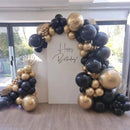 YMSZ Black and Gold Balloons Arch Kit, Graduation, New Year Balloons | Black & Gold — 5