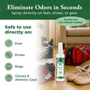 Foot Sense – Shoe Deodorizer & Foot Spray – Natural Foot & Shoe Odor Eliminator for Smelly Feet, Shoes & Sports Gear, Long-Lasting Refreshener for Adults & Kids – 5oz — 4