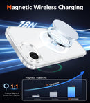 FNTCASE iPhone 17e / iPhone 16e Case, MagSafe Compatible, Clear — 3