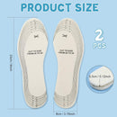 Tarpop 2 Pair Winter Kids Wool Fleece Insoles, Beige, Soft and Warm, Size 23 x 8 cm/9 x 3.15 inches, Unisex, Comfortable and Warm for Sneakers and Boots — 2