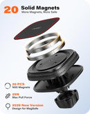 APPS2Car Magnetic Phone Mount for Car, Dashboard & Windshield Suction Cup | Black-Magsafe photo 3