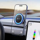 VICSEED Tesla Phone Mount【Strongest Magnet Power】Foldable Hidden Tesla Phone Holder Fit for All Phone, Tesla Model 3 Model Y for MagSafe Car Mount, Tesla Model 3 Accessories, Tesla Model Y Accessories | Black photo 1