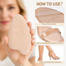 Metatarsal Pads for Women, Ball of Foot Cushions 2 Pairs, Non Slip Gel Shoe Inserts Heel Inserts, Fatigue & Foot Pain Relief Heel Pads, One Size Fits All 4