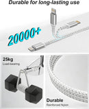 2ft USB to Lightning Cable 2Pack MFi Certified, iPhone Charger Cord 7