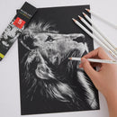 MARKART Professional White Charcoal Pencils Set, 5 Pieces — 7