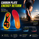 Insoles, Comfortable and Breathable for Daily Wear, Unisex, Cushion and Stress Relief, Lightweight and Durable (Orange-Green, Mens 8-9 1/2 | Womens 9 1/2-11) — 4