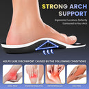 Orthotic Insoles for High Arch: Plantar Fasciitis Pain Relief Inserts for Work Boots & Sneakers - Supportive Cushioning for Men & Women - Flat Feet(1 Pairs-S-White, 220+ lbs) - White-1pair — 3