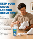 Shoe Cleaner, 6.76 Oz White Shoe Cleaning Kit with Brush & Towel — 2