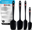 DI ORO Silicone Spatula Set - 600F Heat Resistant, 4-Pc Black — 1