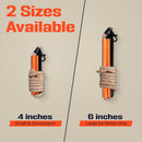 PREPARED4X Fire Starter Survival Tool - All-in-One Flint and Steel Fire Starter Kit - Ferro Rod Fire Starter with 36" Waterproof Tinder Wick Rope and Steel Fire Striker - Patented Firestarter — 7