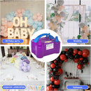 Electric Balloon Pump, Portable 2 Modes Balloon Blower Machine with 14 Balloon Arch Kits, Air Pump for Balloon, Balloon Inflator for Party Decoration | purple — 6