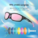 Duduma Polarized Sports Sunglasses for Men Women Running Cycling Fishing Golf Driving Shades Sun Glasses Tr90 | One Size | Black Matte Frame With Pink Lens — 6