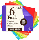 Extra Thick Flexible Plastic Cutting Board Mats Set of 6 for Kitchen — 1