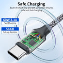 USB C to C Cable (3 Pack 1ft),Short USB Type C Fast Charging Nylon Braided Charger Cord Compatible with iPhone 18 17 16 Pro/15 Pro Max Android Samsung Galaxy S26 S25 S24,MacBook Pro, iPad Pro USB-C 4