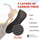 Carbon Fiber Insoles, Carbon Fiber Foot Plate 1 Pair Rigid Shoe Insert Support Turf Toe, Foot Fractures, Morton Extension, Hallux Rigidus and Limitus - Alternative to Post Op Shoe - Black-1 Pair — 5