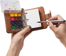 Fuumuui Mini Watercolor Travel Set, 12-Color Watercolor Paints Kit & 100% Cotton Cold Press 300gsm with Dual-Tip Brush – Plein Air Painting Supplies for Artists, Beginners, Journaling | Samll — 1