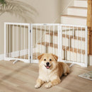 Free Standing Dog Gate Indoor, Foldable Dog Gate for Stairs Doorways — 1