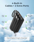 VRURC Portable Charger 4-Built-in-Cables 20000mAh Fast Charging Power Bank photo 4