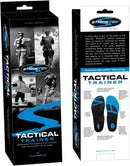 Tactical Trainer Orthotic Insoles - Arch Support Metatarsal Pad & Gel Plugs Prevent Foot Pain Plantar Fasciitis & Shin Splints - (Blue) - Men 10-9.5 Women 11-10.5 3