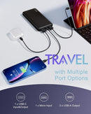 Miady 2-Pack Portable Charger, Slim 10000mAh Power Bank Travel Battery Pack photo 2