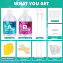 Epoxy Resin Kit 1 Gallon, KHKD RESIN Bubble Free Crystal Clear Resin — 2
