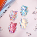 On The Grip Magnetic 3D Gummy Bear Style Expandable Collapsible Mobile Phone Grip Stand Holder for Smartphone Tablet Cell Phone Accessory (Matte Holographic) photo 3
