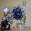 YMSZ Blue and Silver Balloons Arch Garland Kit, Blue Balloons Arch Kit | Navy Blue & Silver — 6