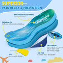 Kids Arch Support Insoles - Plantar Fasciitis Orthotic Inserts for Children with Arch Pain, Flat Feet, Foot Pronation- Shock Absorption - Ideal for Active Child - Light Blue — 4