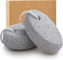 Natural Foot Pumice Stone for Feet, Borogo 2-Pack Lava Pedicure Tools Hard Skin Callus Remover for Feet and Hands - White — 1