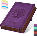 A5 Journaling Notebook, Hardcover Lined journal for Women Men writing, Note Taking, Personal Diary, 320 Pages 100GSM Thick Paper, Leather Cover Note book for School Office Supplies, 5.7'' X 8.4'' | 11.Purple — 1