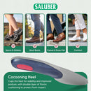 Orthotic Inserts Insoles for Plantar Fasciitis 5mm Extra Thick w/Metatarsal Pad Made in Italy Arch Support Inserts Men & Women EU44 US W11.5-12 / M10.5-11 Luxury Plantar Fasciitis Insoles Men H485-46 5